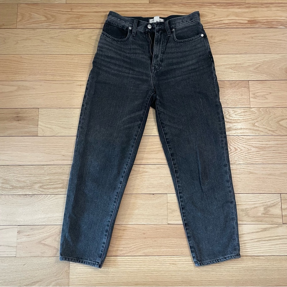 Madewell (Baggy Tapered) black denim jeans